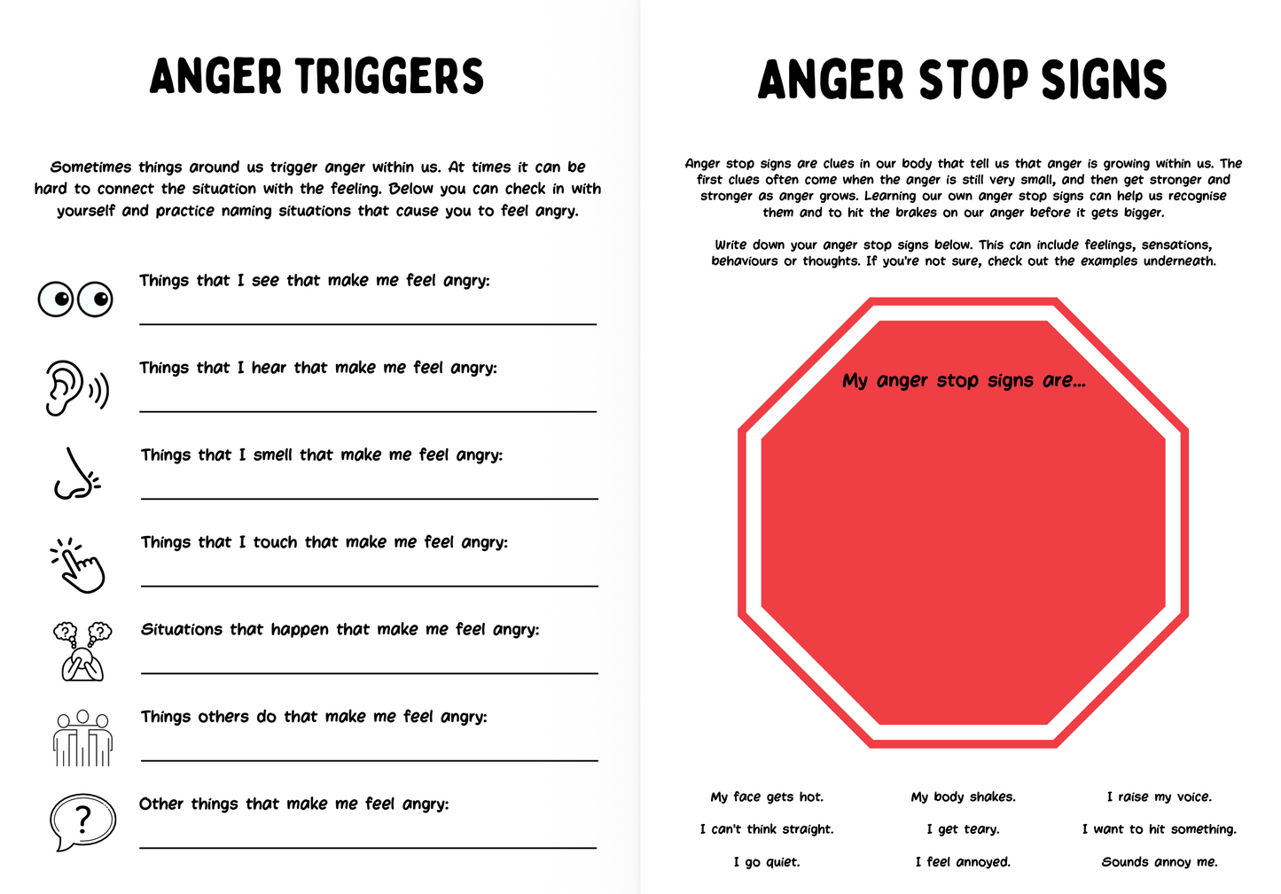 Anger CBT Bundle for Kids