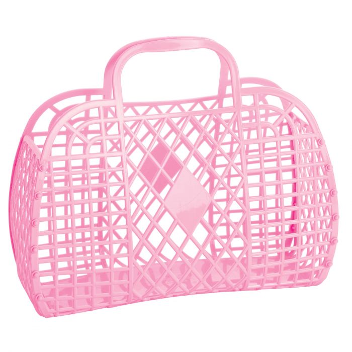 Sun Jellies Retro Basket – Bubblegum Pink