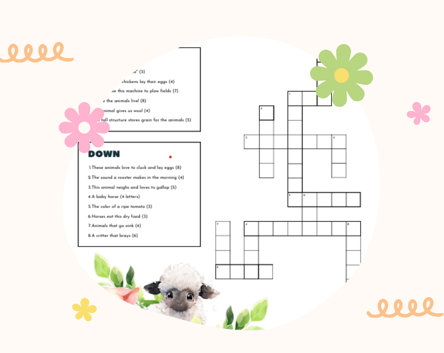 Country Critters Activity Pack – Printable Farm Activities for Kids
