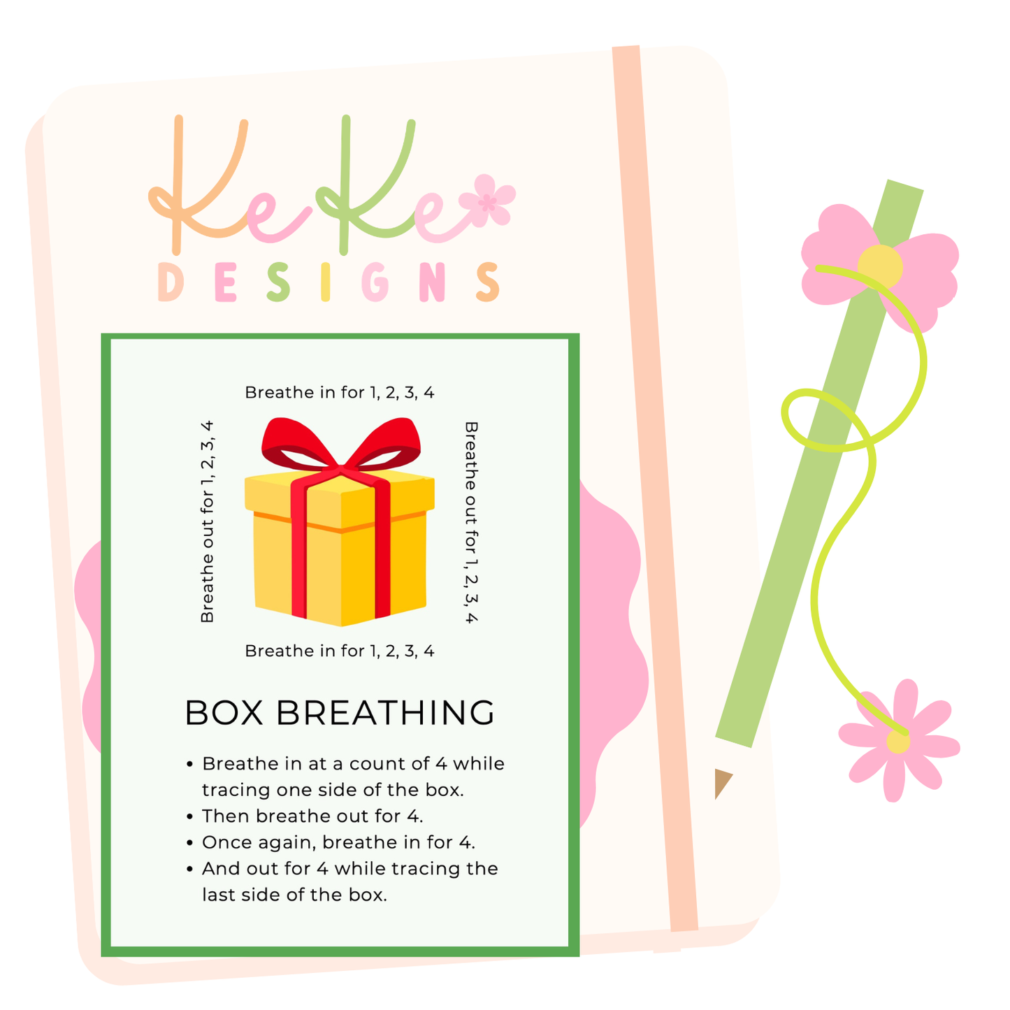 Christmas Mindful Breathing Cards for Kids