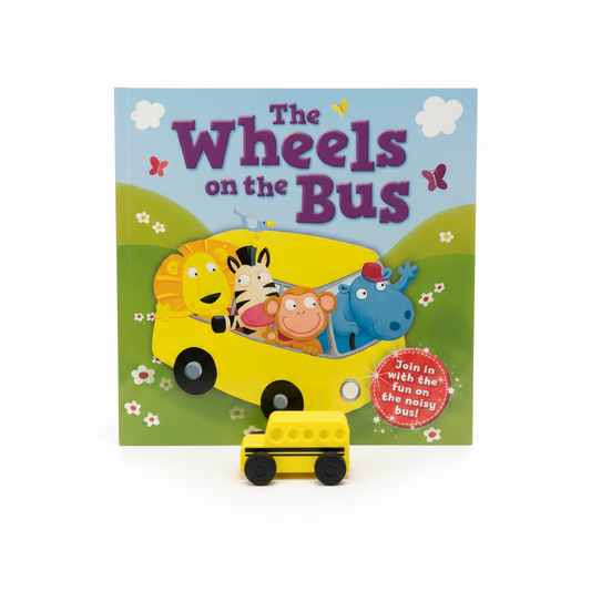 The Wheels on the Bus | Children's Book & Toy Bus Set