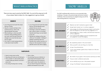 DBT Mindfulness Worksheets