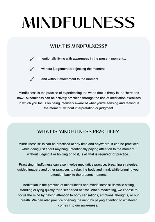 Mindfulness and Grounding Bundle