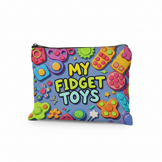 My Fidget Toys Zipper Pouch | Kids Sensory Storage Bag