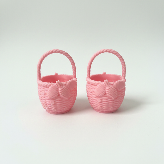 Pink Basket — White Background