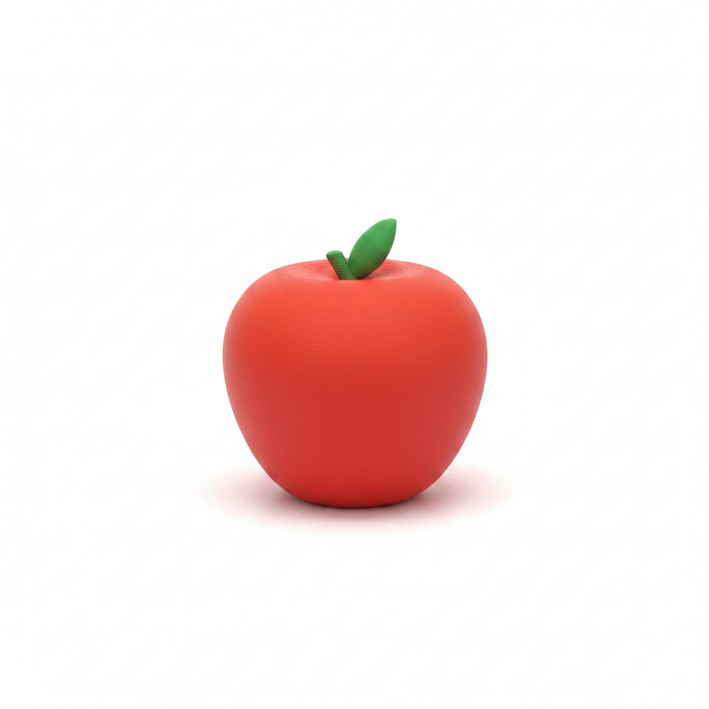 3D Printed Play Apple — PLA Play Kitchen Toy
