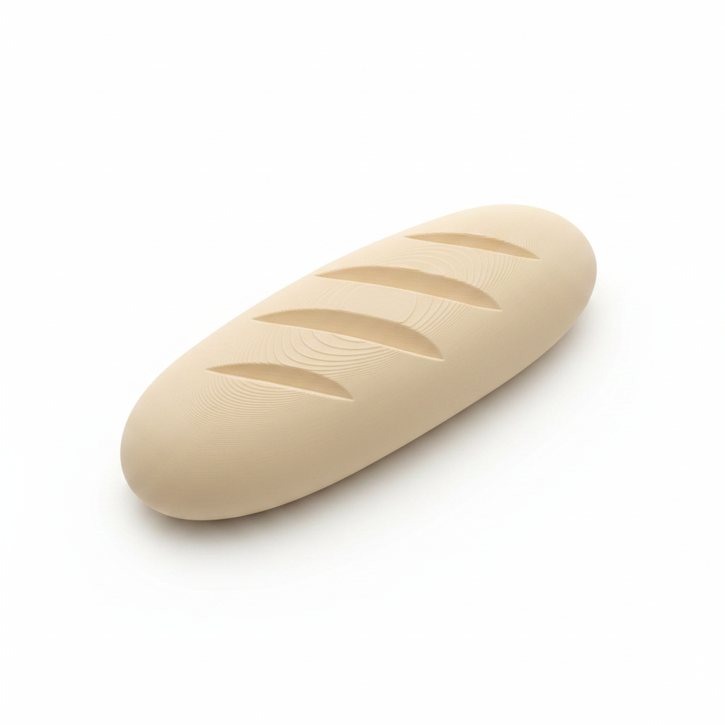 3D Printed Play Bread Loaf — PLA Play Kitchen Toy
