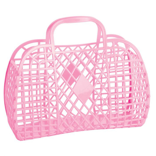 Sun Jellies Retro Basket – Bubblegum Pink